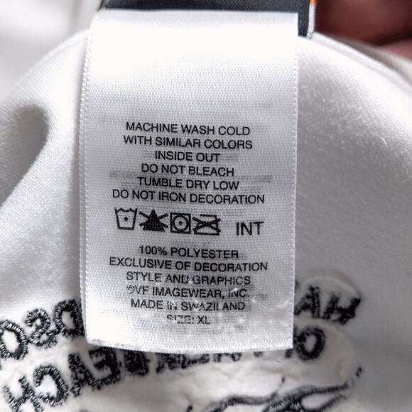 Harley-Davidson Men’s Polo Biker Noir Heritage Logo Palm Beach White Size M/L - Picture 10 of 11